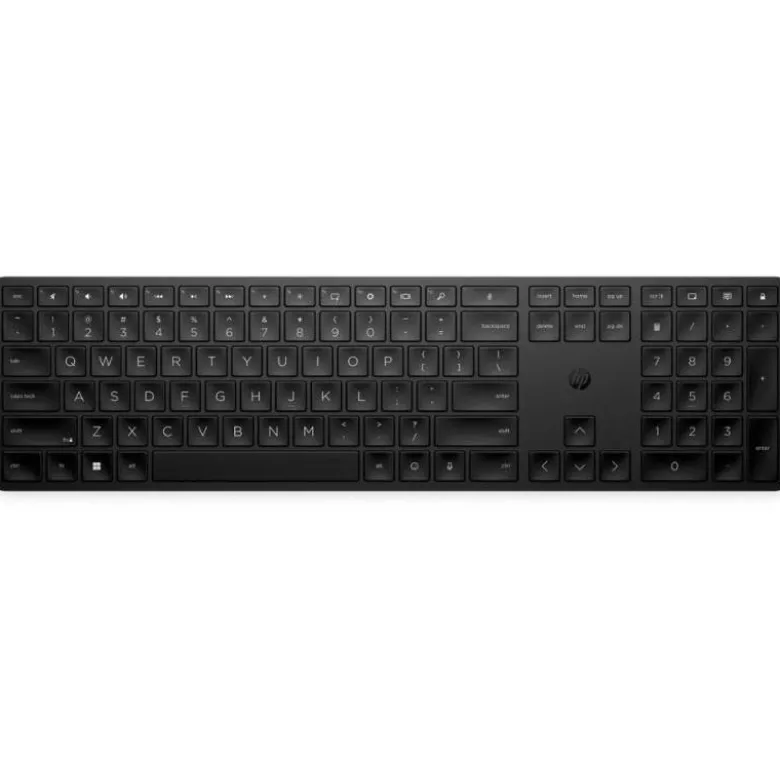 TECLADO HP 455 PROGRAMABLE INALAMBRICO ILUMINACION RGB COLOR NEGRO