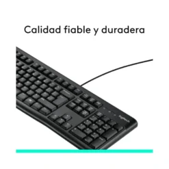 Teclado multimedia cable Logitech K120 1,5 m color Negro