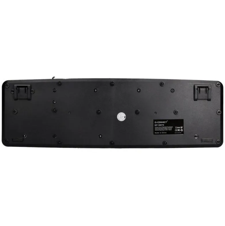 TECLADO Q-CONNECT CON CABLE 1,35 MT COLOR NEGRO