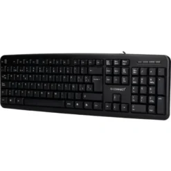 TECLADO Q-CONNECT CON CABLE 1,35 MT COLOR NEGRO