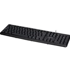 TECLADO Q-CONNECT CON CABLE 1,35 MT COLOR NEGRO