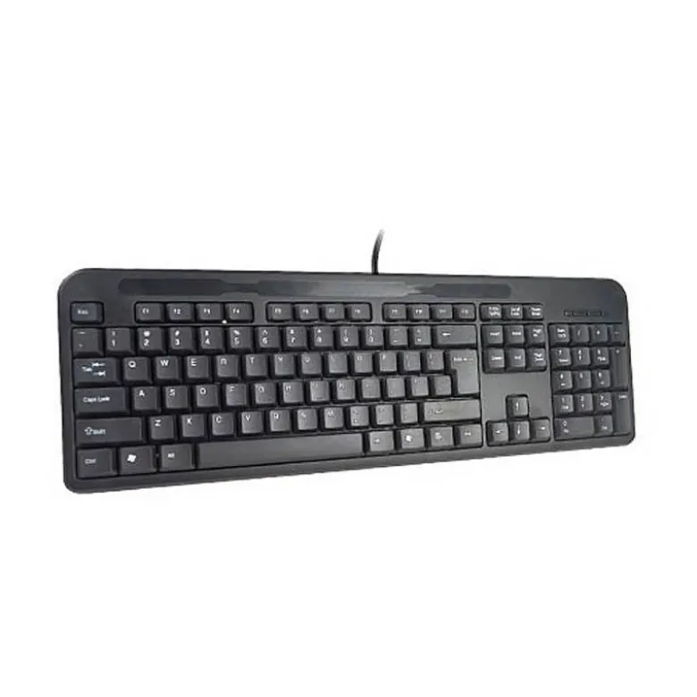 TECLADO Q-CONNECT NEGRO CON CABLE 1,5 M COMPATIBLE WINDOWS 95 / 98 / NT / ME / 2000 / XP / 7 / 8 / VISTA