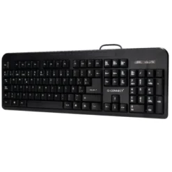 TECLADO Q-CONNECT NEGRO CON CABLE 1,5 M COMPATIBLE WINDOWS 95 / 98 / NT / ME / 2000 / XP / 7 / 8 / VISTA