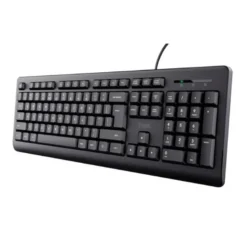 TECLADO TRUST TK-150 USB 2.0 CON CABLE LONGITUD 180 CM COLOR NEGRO