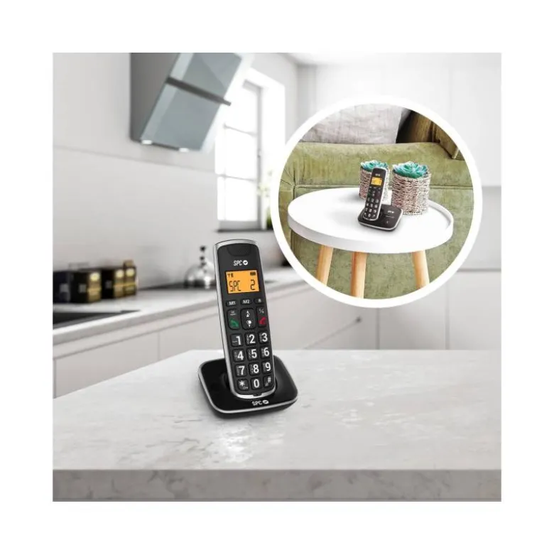 Telefono inalambrico spc Telecom 7243n negro