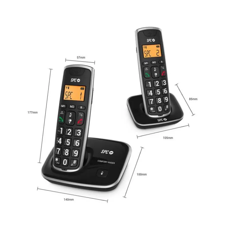 Telefono inalambrico spc Telecom 7243n negro
