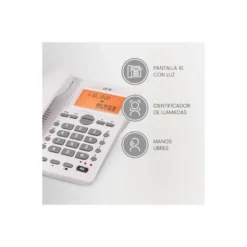 TELEFONO SPC OFFICE ID SOBREMESA/MURAL PANTALLA RETROILUMINADA CON RELLAMADA 2 NIVELES VOLUMEN OPCION MUTE