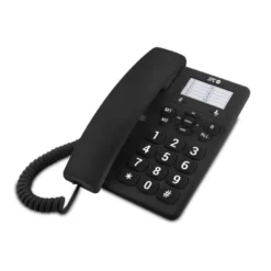 TELEFONO SPC SOBREMESA TECLAS GRANDES CON RELLAMADA 3 NIVELES VOLUMEN OPCION MUTE 3 MEMORIAS DIRECTAS COLOR NEGRO