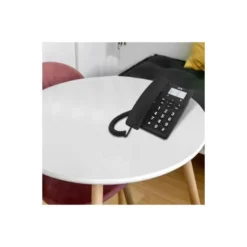 TELEFONO SPC SOBREMESA TECLAS GRANDES CON RELLAMADA 3 NIVELES VOLUMEN OPCION MUTE 3 MEMORIAS DIRECTAS COLOR NEGRO