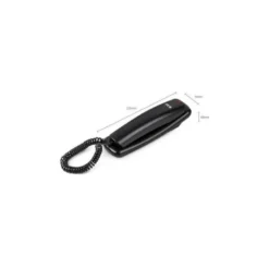 TELEFONO SPC SOBREMESA/MURAL ORIGINAL LITE 2 LED CON RELLAMADA 10 MEMORIAS COLOR NEGRO