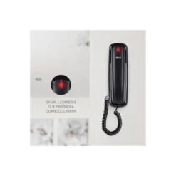 TELEFONO SPC SOBREMESA/MURAL ORIGINAL LITE 2 LED CON RELLAMADA 10 MEMORIAS COLOR NEGRO