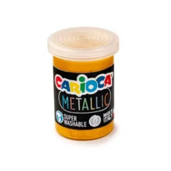 TEMPERA ESCOLAR CARIOCA METALLIC BOTE 25 ML CAJA DE 6 COLORES SURTIDOS
