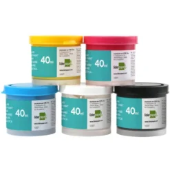 Tempera Escolar Liderpapel 5 Colores Surtidos 40ml + pincel