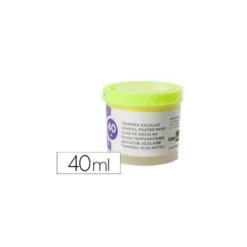 Tempera Escolar Liderpapel Color Amarillo Limón 40 ml