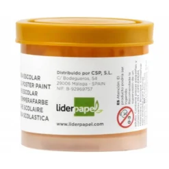 Tempera Escolar Liderpapel Color Amarillo Oro 40 ml