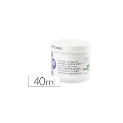 Tempera Escolar Liderpapel Color Blanca 40 ml