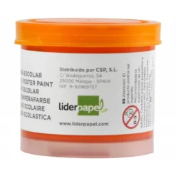 Tempera Escolar Liderpapel Color Naranja 40 ml
