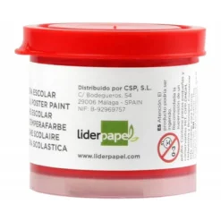 Tempera Escolar Liderpapel Color Rojo 40 ml