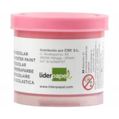 Tempera Escolar Liderpapel Color Rosa 40 ml