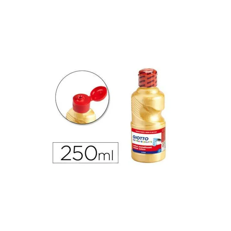 Tempera Giotto metalizada color oro 250 cc