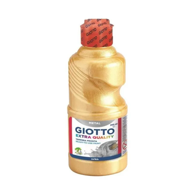 Tempera Giotto metalizada color oro 250 cc