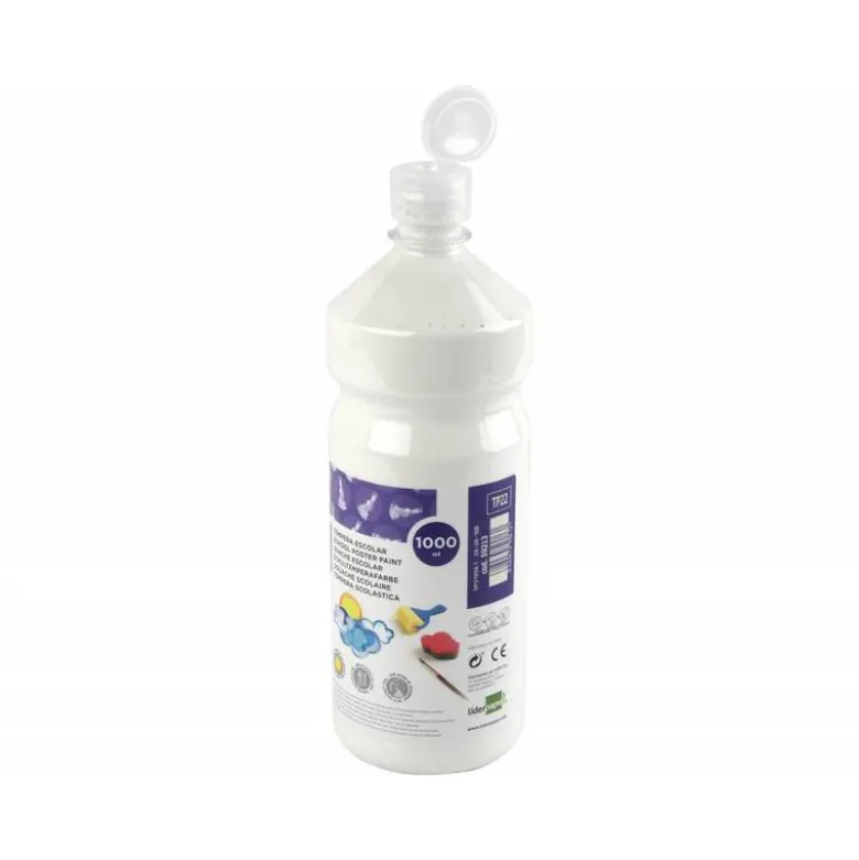 Tempera Liderpapel color blanco 1000 cc