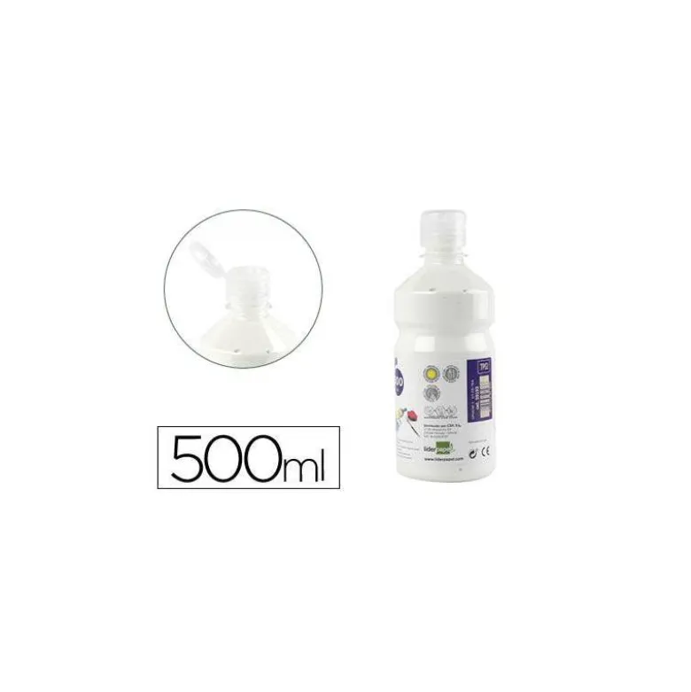 Tempera Liderpapel color blanco 500 cc