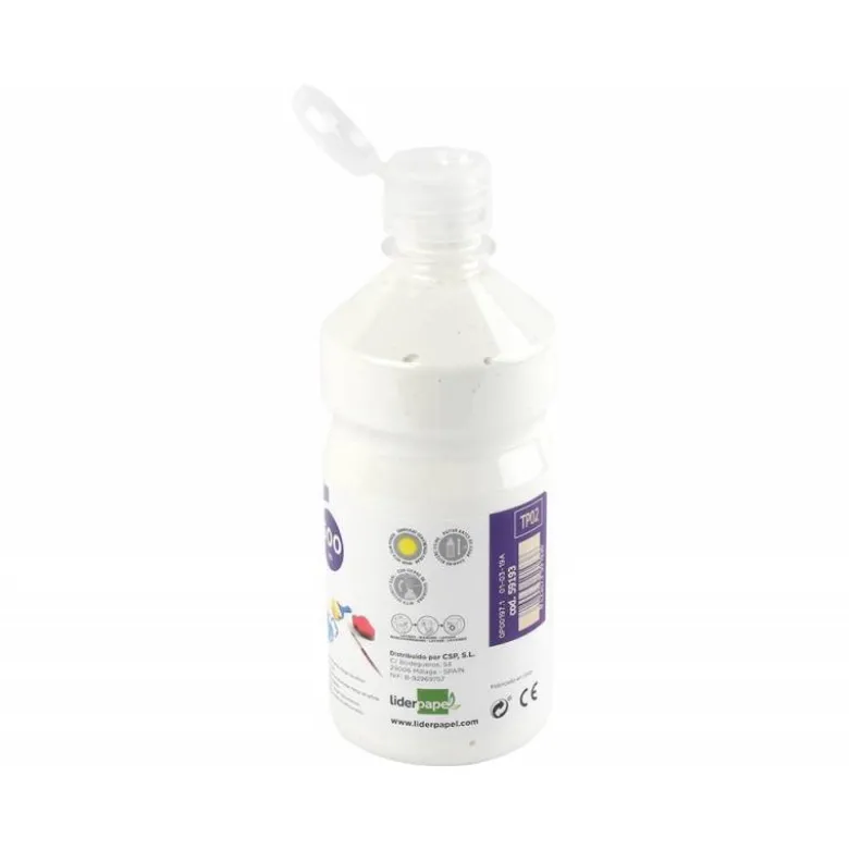 Tempera Liderpapel color blanco 500 cc