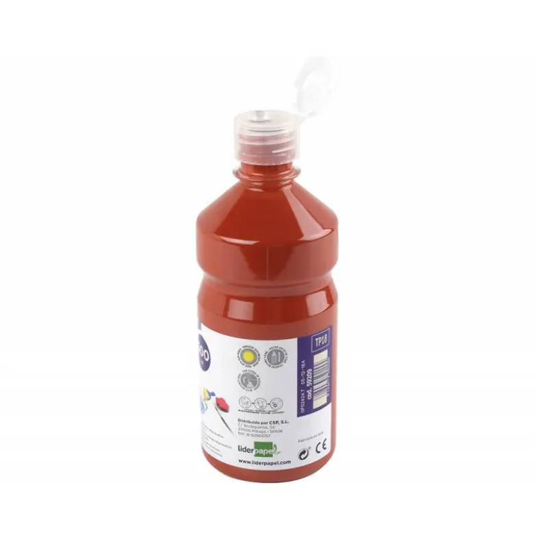 Tempera Liderpapel color marron 500 cc