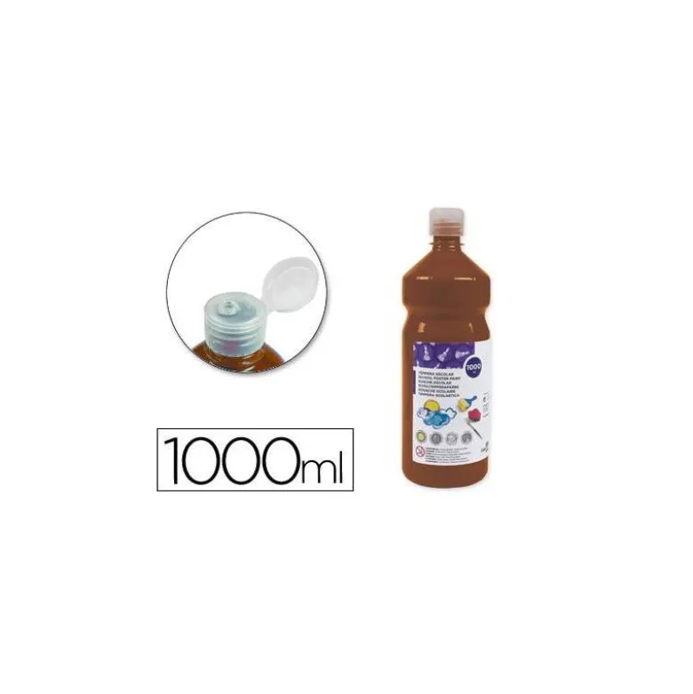 Tempera Liderpapel color marron 1000 cc