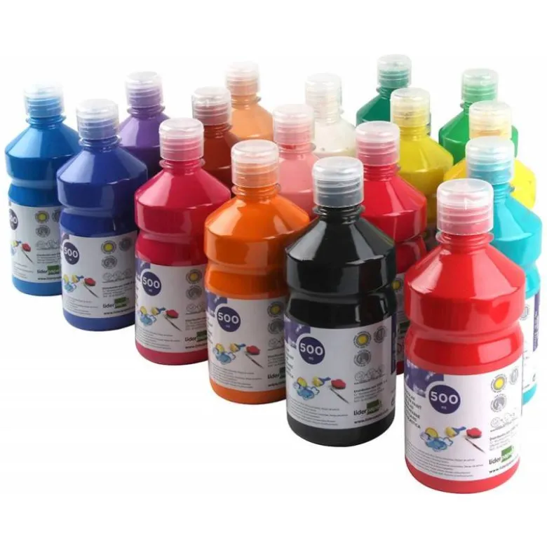 Tempera Liderpapel color negro 500 cc