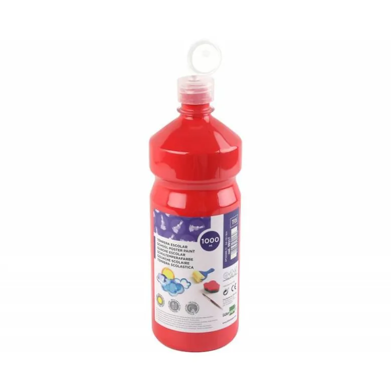 Tempera Liderpapel color rojo 1000 cc