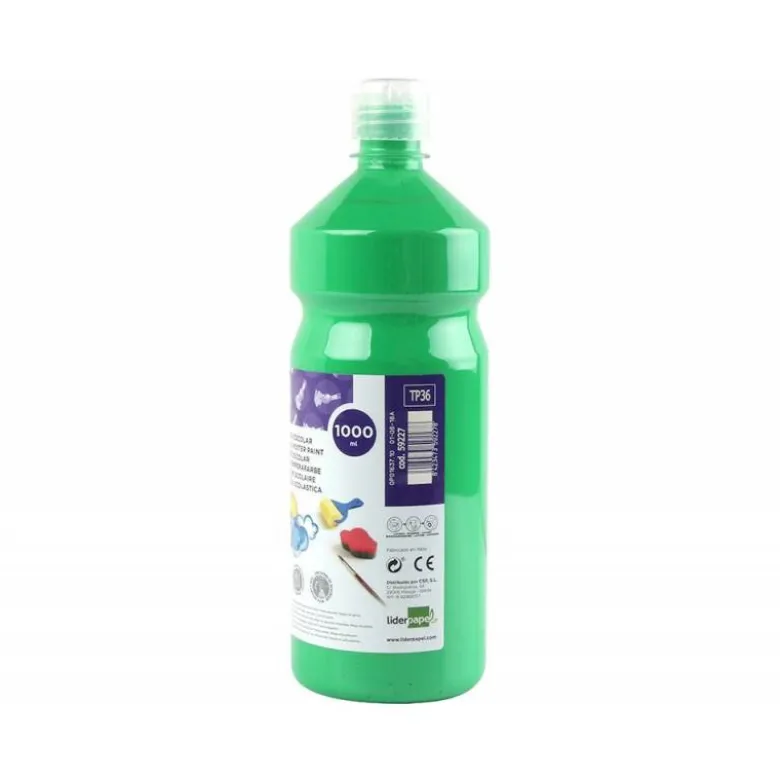Tempera Liderpapel color verde 1000 cc