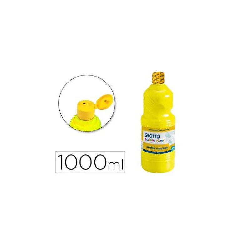 Tempera liquida Giotto color amarillo 1000 cc