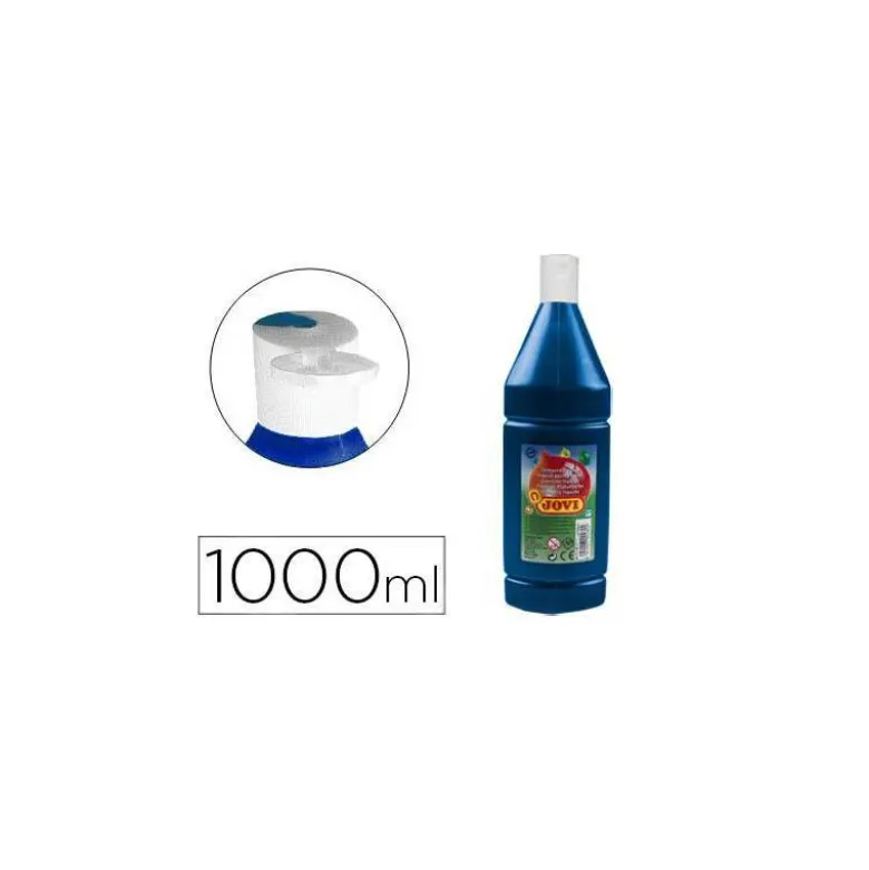 Tempera liquida JOVI color azul 1000 cc