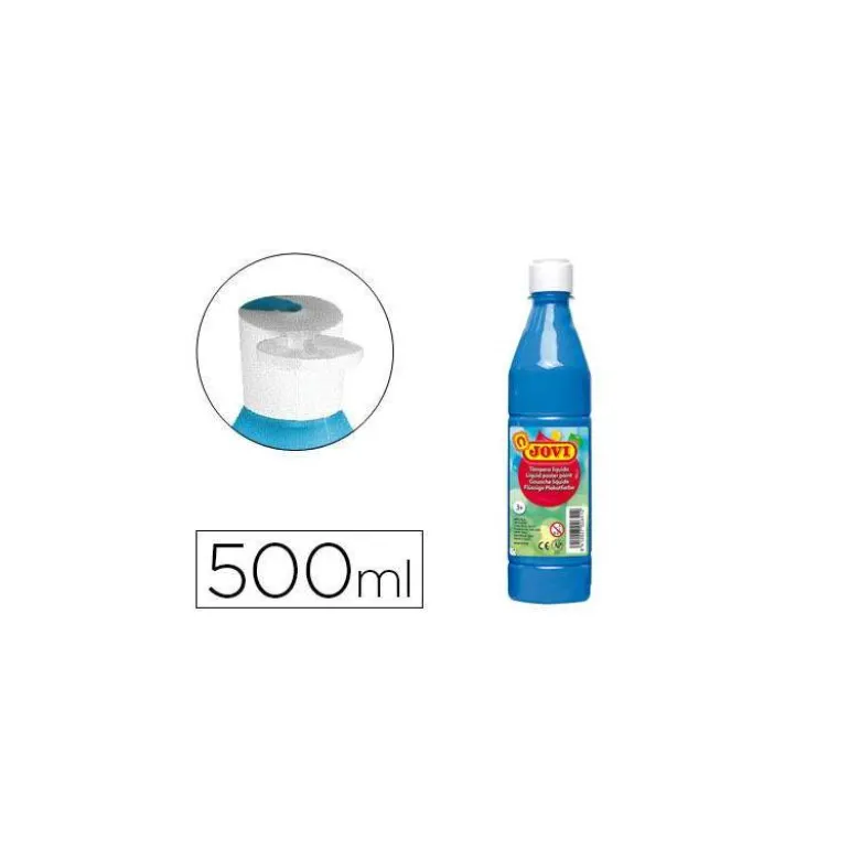 Tempera liquida Jovi color cyan 500 cc