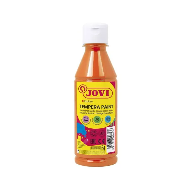 Tempera liquida Jovi color naranja 250 cc