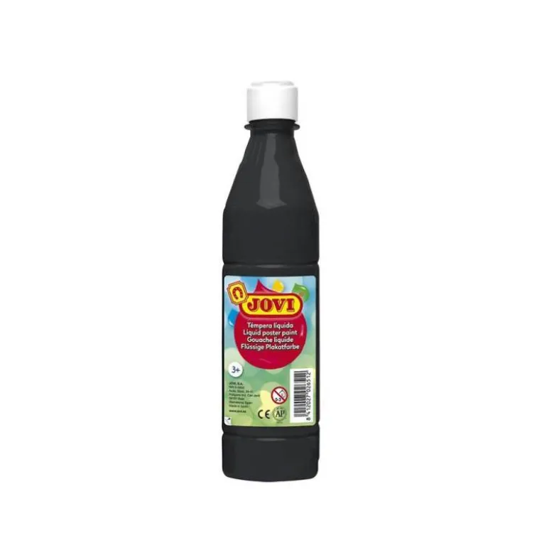 Tempera liquida Jovi color negro 500 cc
