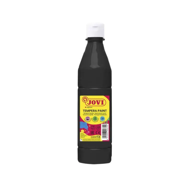 Tempera liquida Jovi color negro 500 cc