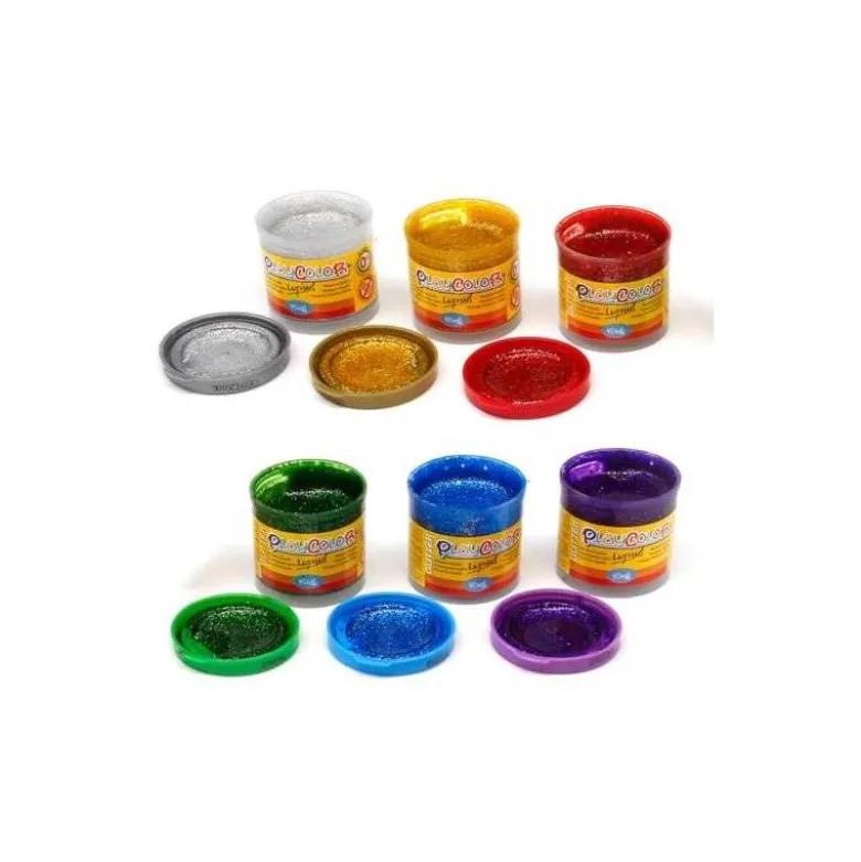 TEMPERA LIQUIDA PLAYCOLOR LIQUID GLITTER 40 ML CAJA DE 6 UNIDADES COLORES SURTIDOS