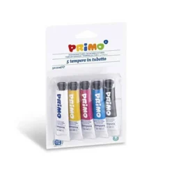Tempera Primo Colores Surtidos 12 ml Pack 5 unidades en tubo