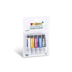Tempera Primo Colores Surtidos 12 ml Pack 5 unidades en tubo