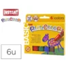 Tempera solida en barra Instant 6 uds