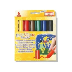 Tempera solida en barra Instant Pocket 6 uds
