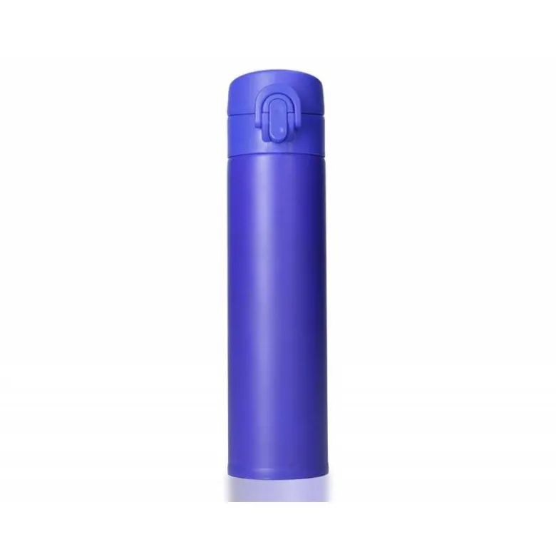 TERMO LIDERPAPEL ACERO INOXIDABLE CON DOBLE COBERTURA Y SISTEMA DE APERTURA FACIL CON BOTON 330