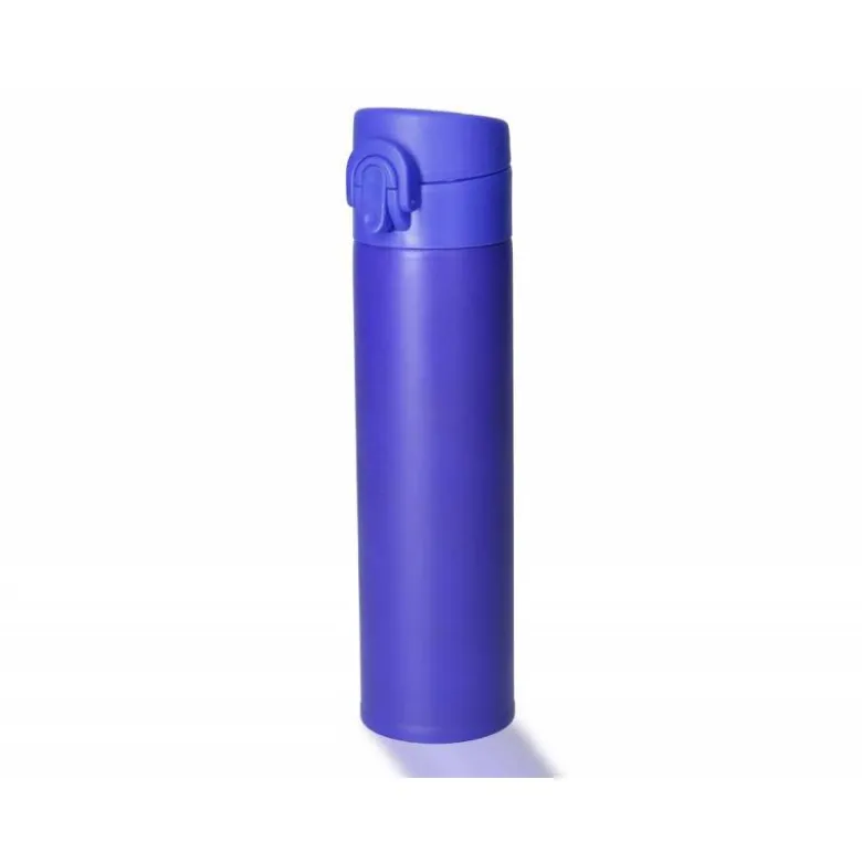 TERMO LIDERPAPEL ACERO INOXIDABLE CON DOBLE COBERTURA Y SISTEMA DE APERTURA FACIL CON BOTON 330