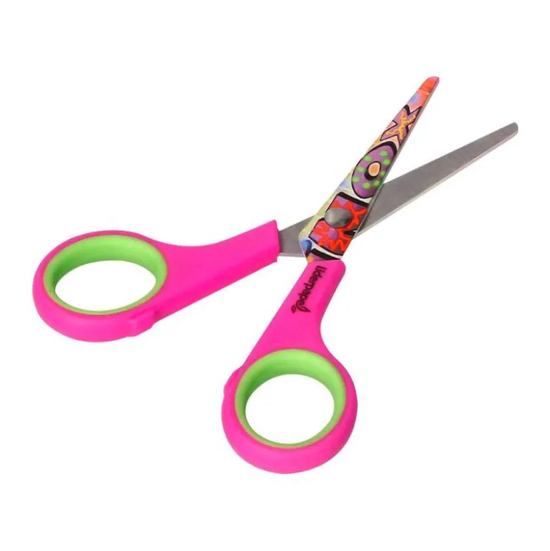 Tijera escolar hip hop marca Liderpapel 14 cm