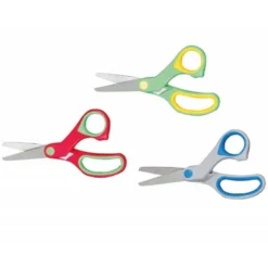 Tijera escolar Liderpapel de 13,5 cm soft ergonomica