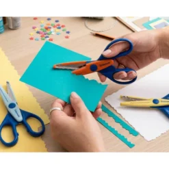 Tijera escolar zig zag Marca Liderpapel 16 cm