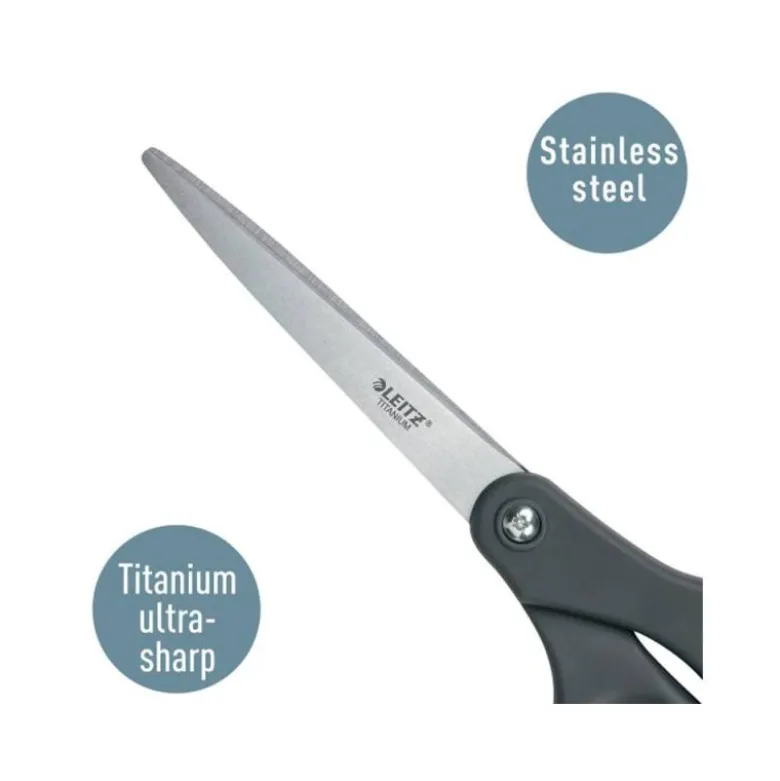 TIJERA OFICINA LEITZ 20,5 CM TITANIO COLOR GRIS OSCURO